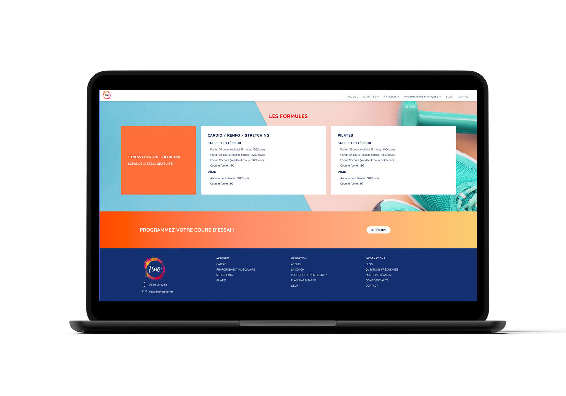 fitnessflow site web
