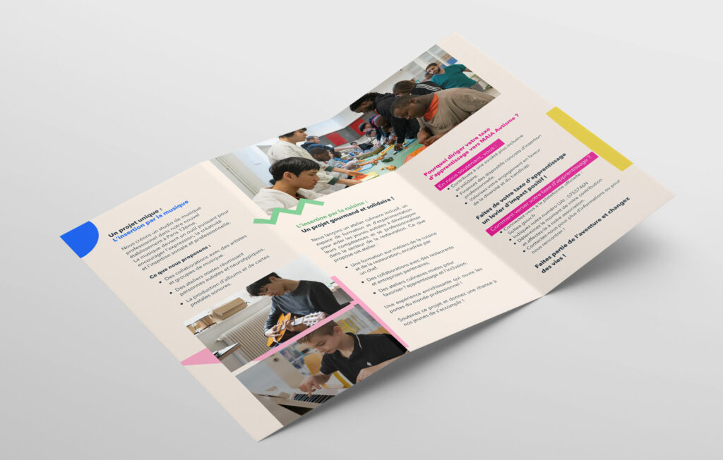 création graphisme brochure communication association
